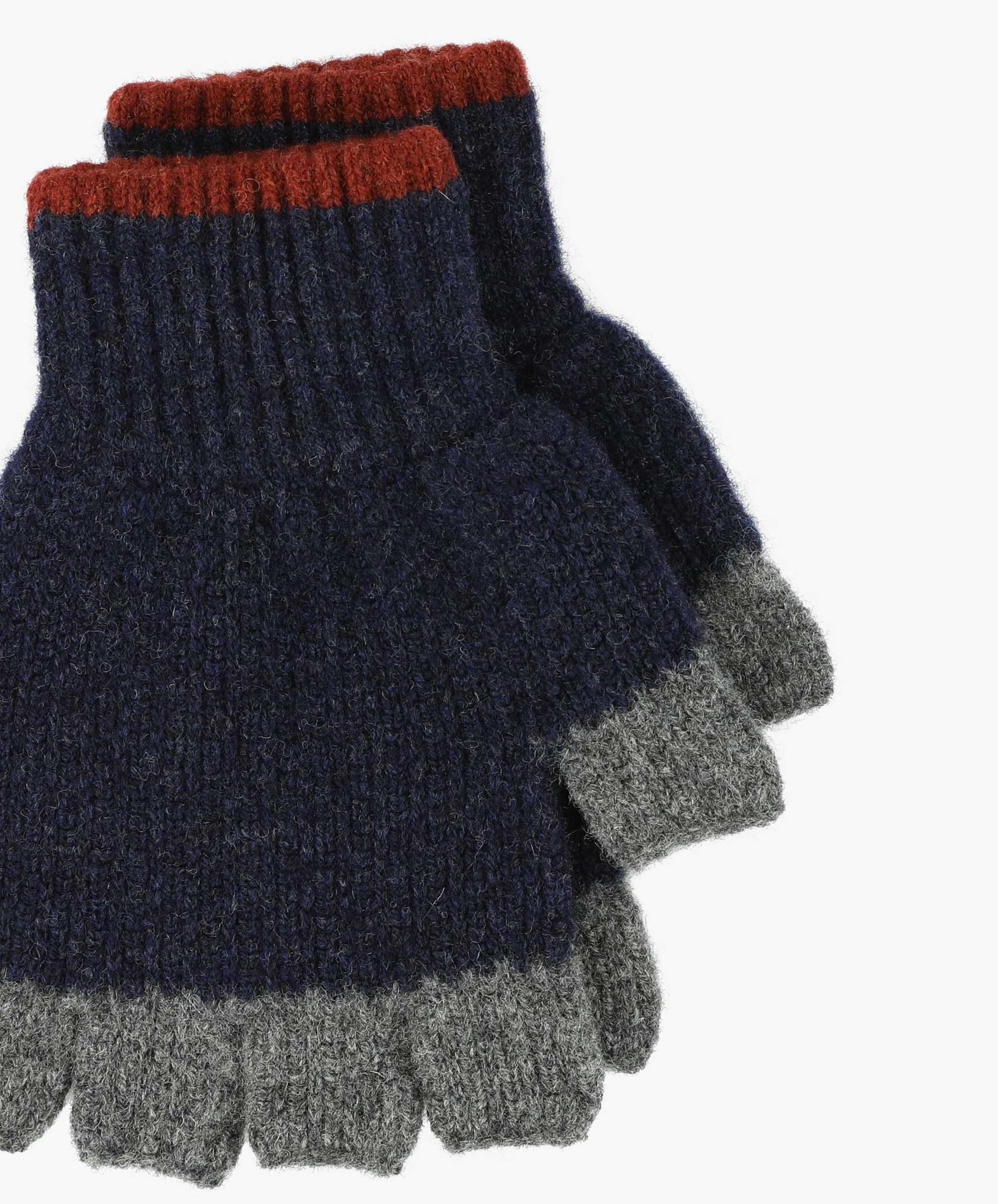 手袋 Howlin Unisex No Fingers in There Gloves-Navy Howlin by Morrison Men's Howlin' No Fingers in There Gloves
